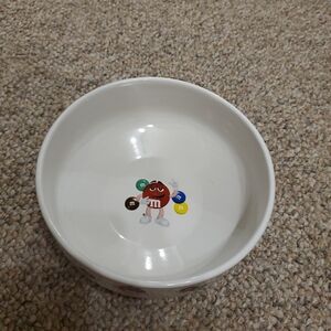 Vintage 2004 Rare M&M Candy Dish/Cereal Bowl